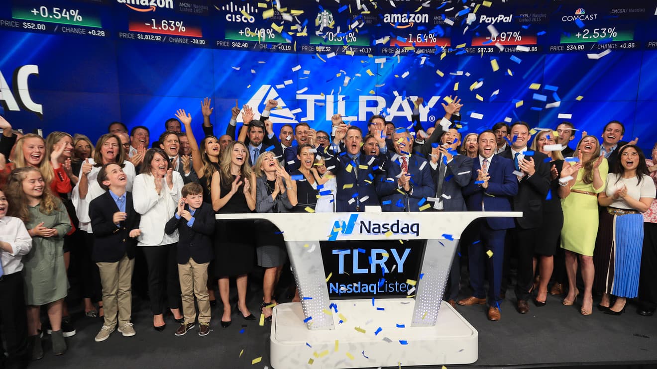 Tilray and Budweiser maker will partner to research weed drinks; Tilray stock jumps