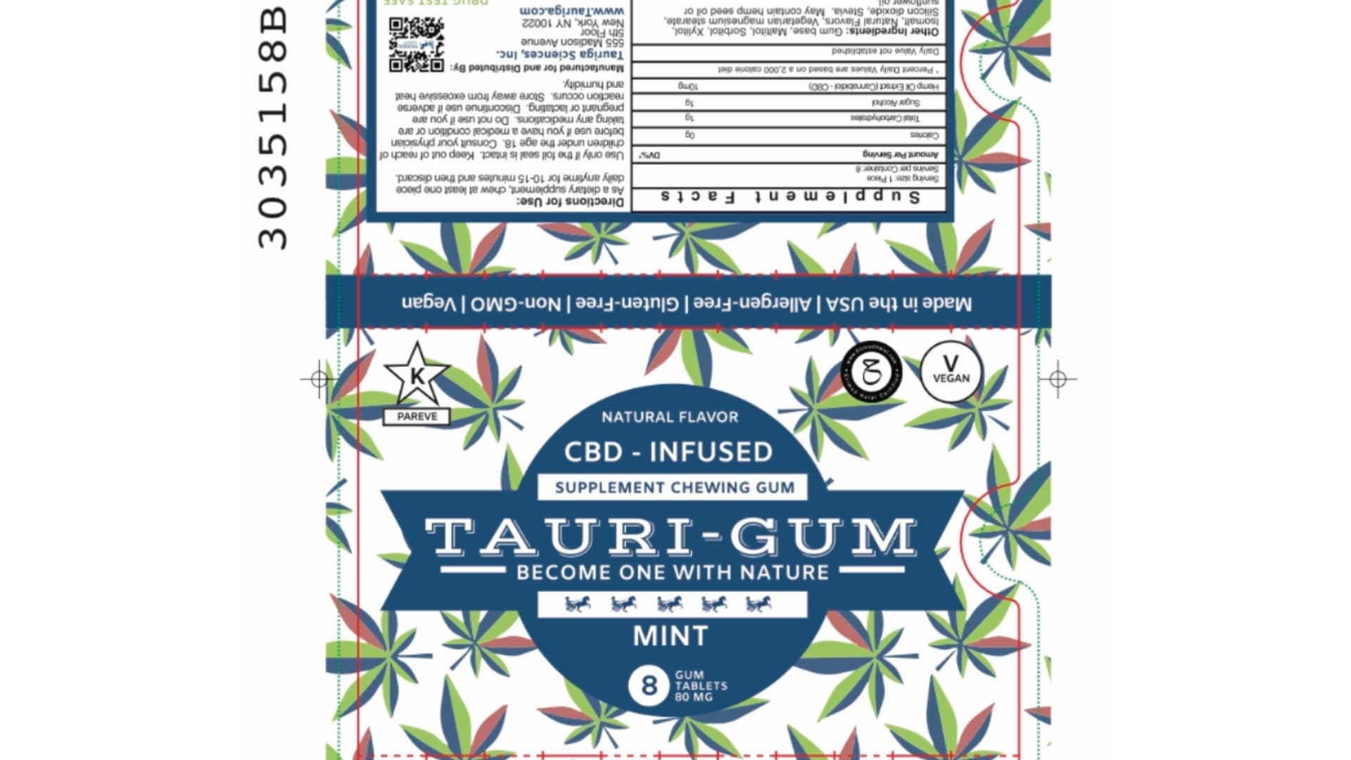 Tauriga Sciences, Inc Updates and Standardizes the Packaging of its Tauri-Gum Blister Pack