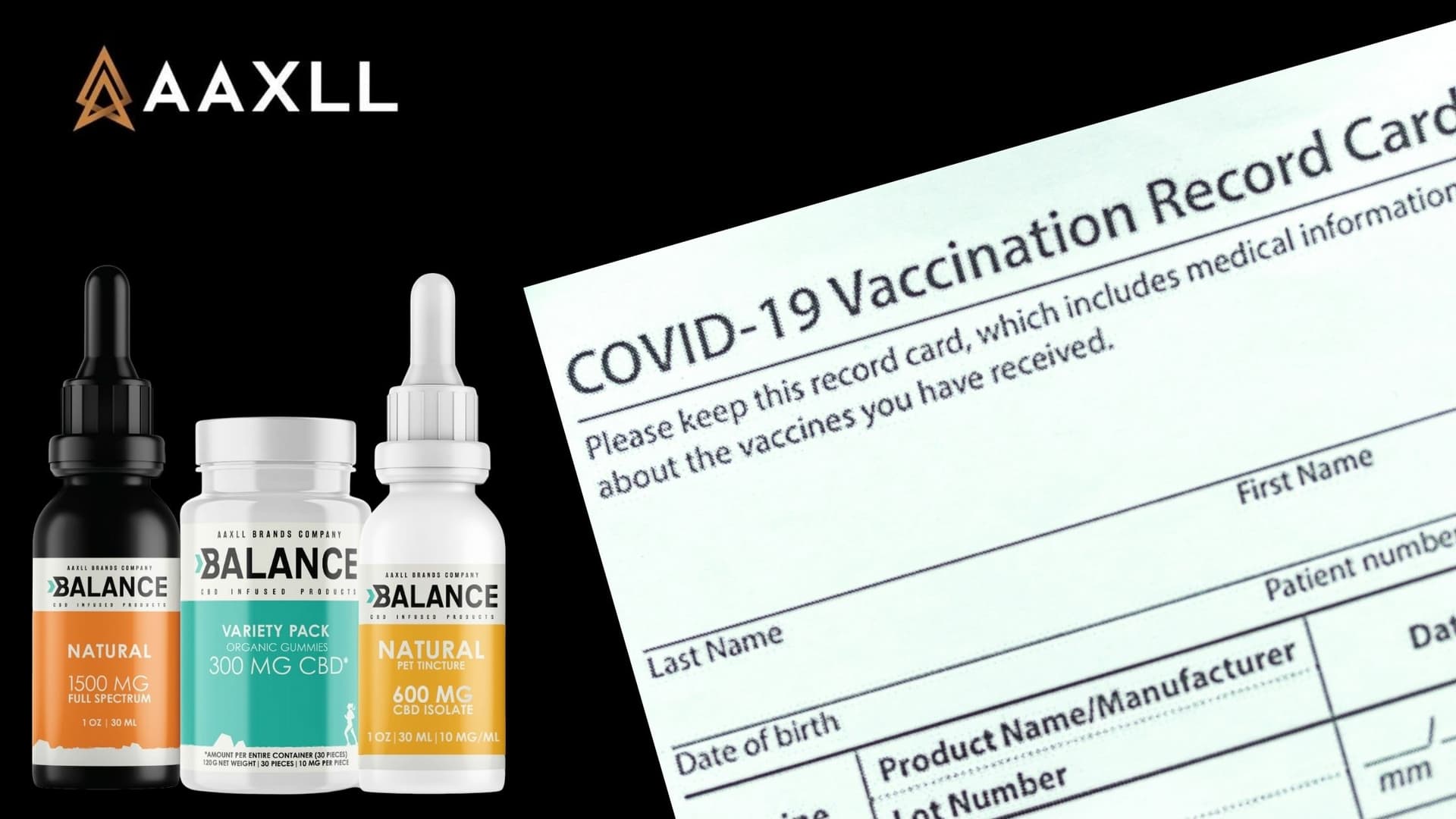 AAXLL's Balance CBD Joins Major National Brands in Providing Incentive for Persons to Be Vaccinated Against COVID-19
