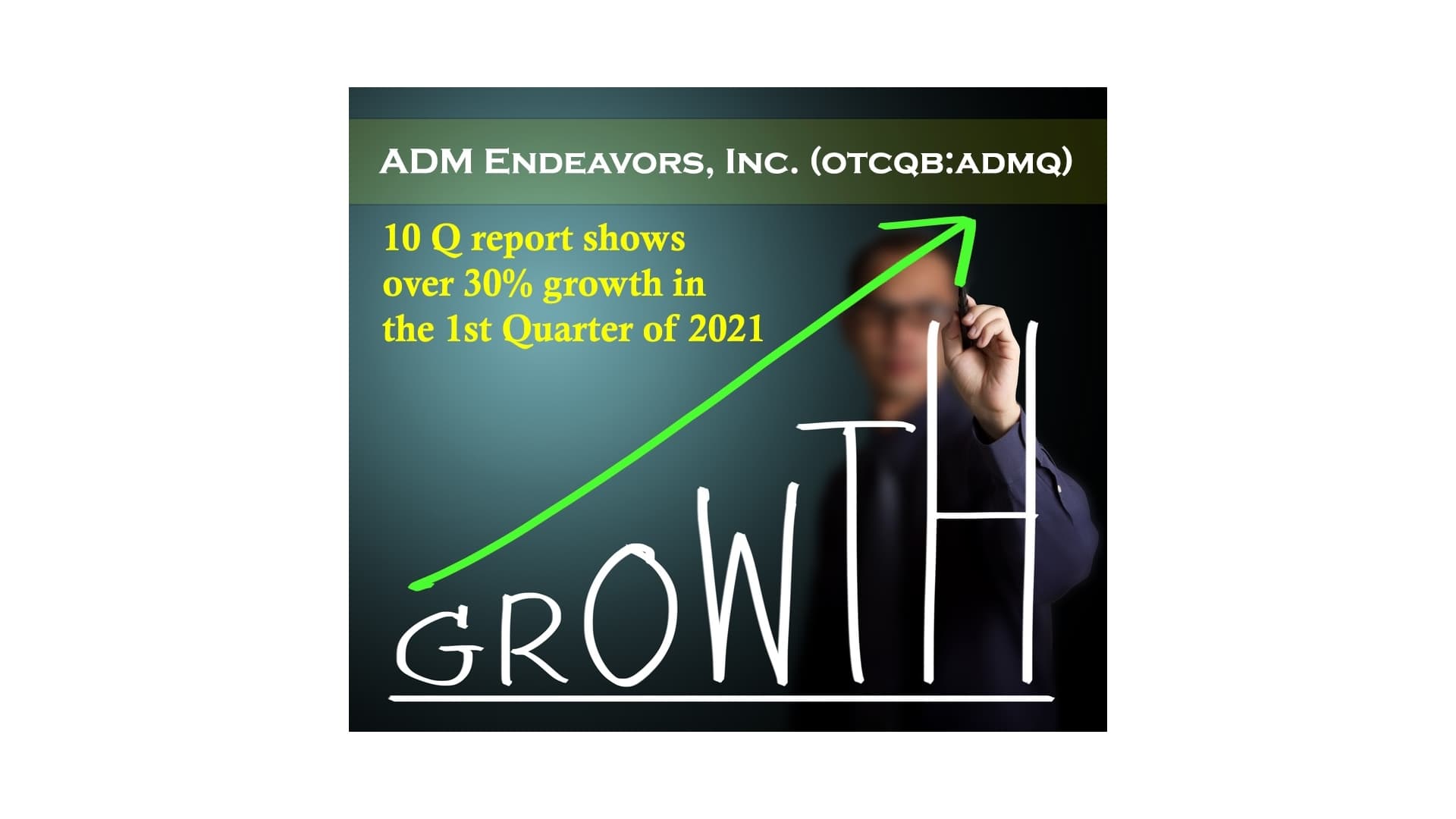 ADM Endeavors, Inc. (OTCQB:ADMQ) Announces Anticipated Sales Increase of More Than 30 Percent in The First Quarter of 2021