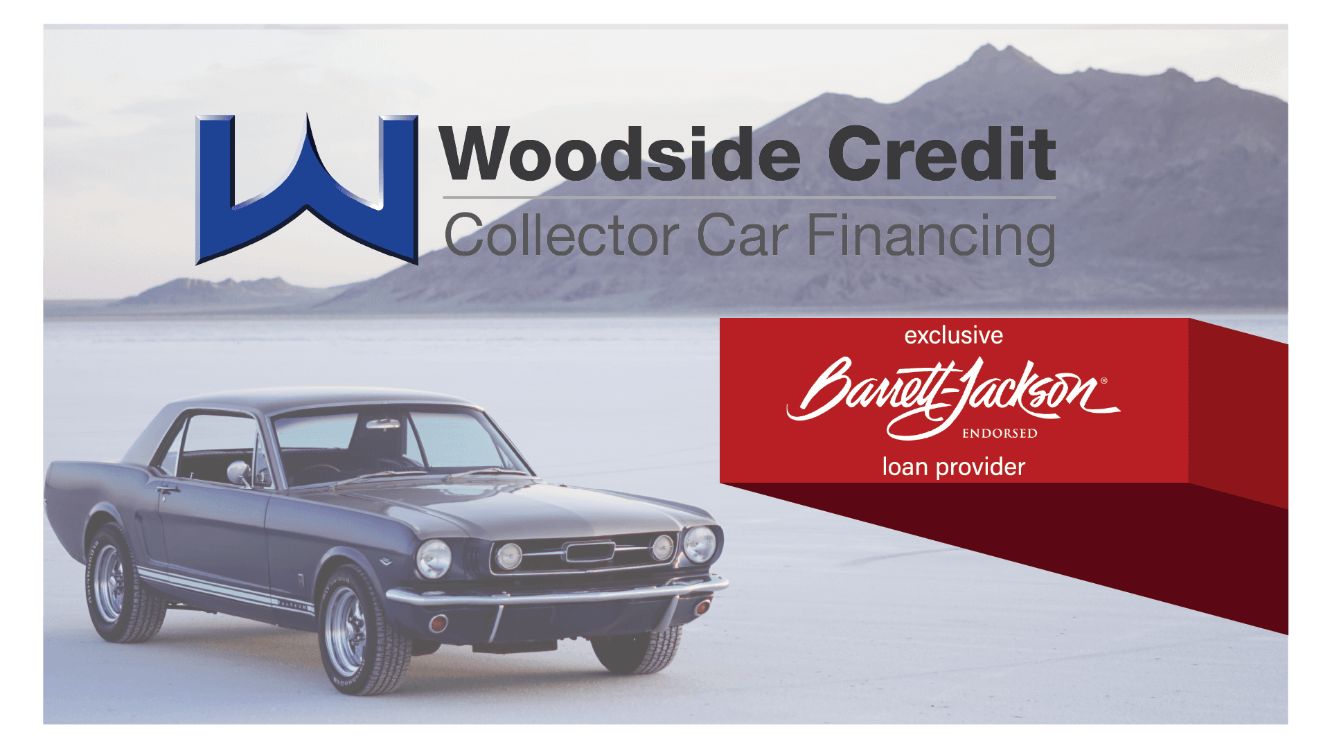 Woodside Credit Signs 4-Year Exclusive Endorsement as Barrett-Jacksons Collector Car Loan Provider