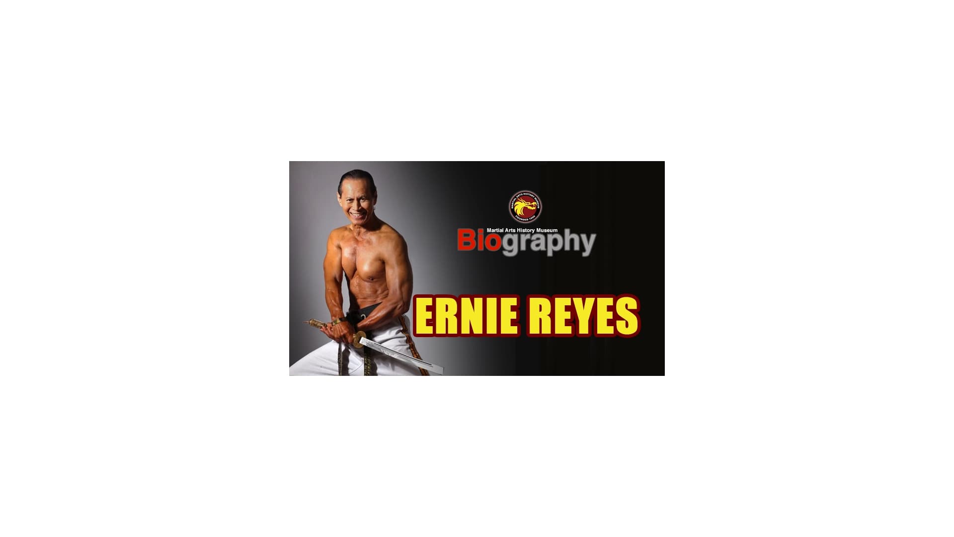 Martial Arts Pioneer Ernie Reyes Biography Released