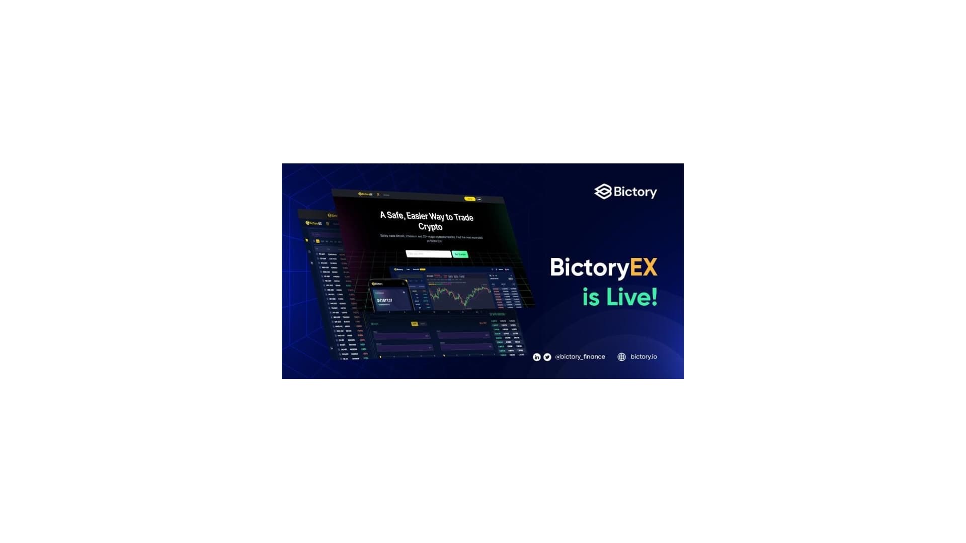 NewMediaWire | Bictory Finance Launches Its Most Anticipated Centralized Exchange