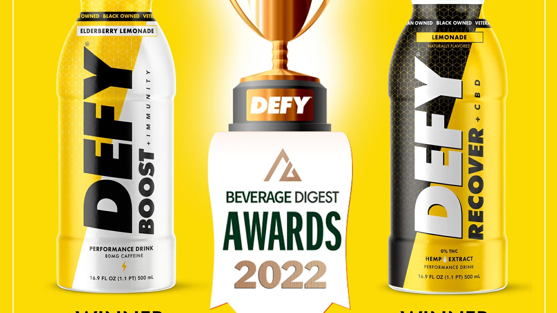 Winner Winner: DEFY is a Hit at the 2022 Beverage Digest Awards Claiming Two Top Awards