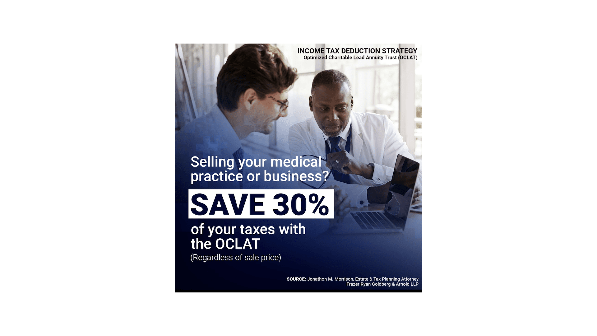 Doctors Selling Medical Practices Able to Capitalize on Remarkable Tax Deduction Strategy