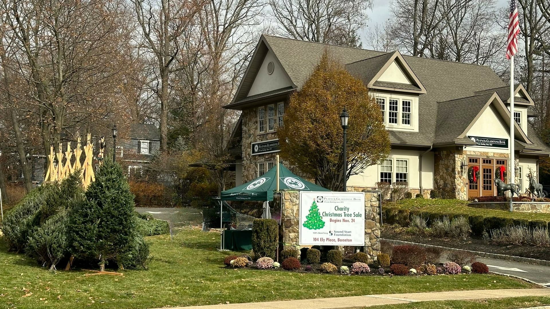 Peapack-Gladstone Banks Boonton Charity Christmas Tree Sale Supports Sound Start Foundation