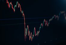 a close up of a line with a blue background