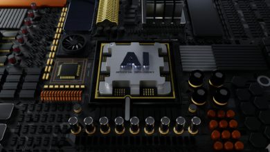 a close up of a computer motherboard with many components