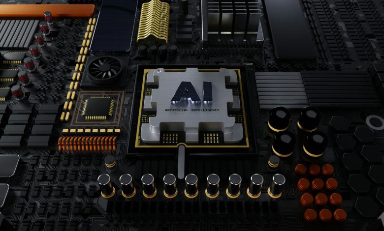 a close up of a computer motherboard with many components