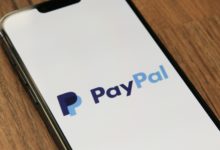 a phone with a pay pay logo on it
