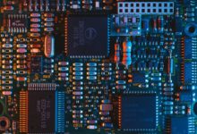 blue circuit board