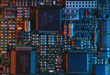 blue circuit board