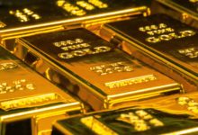 stacked gold bullion bars