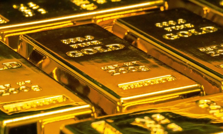 stacked gold bullion bars